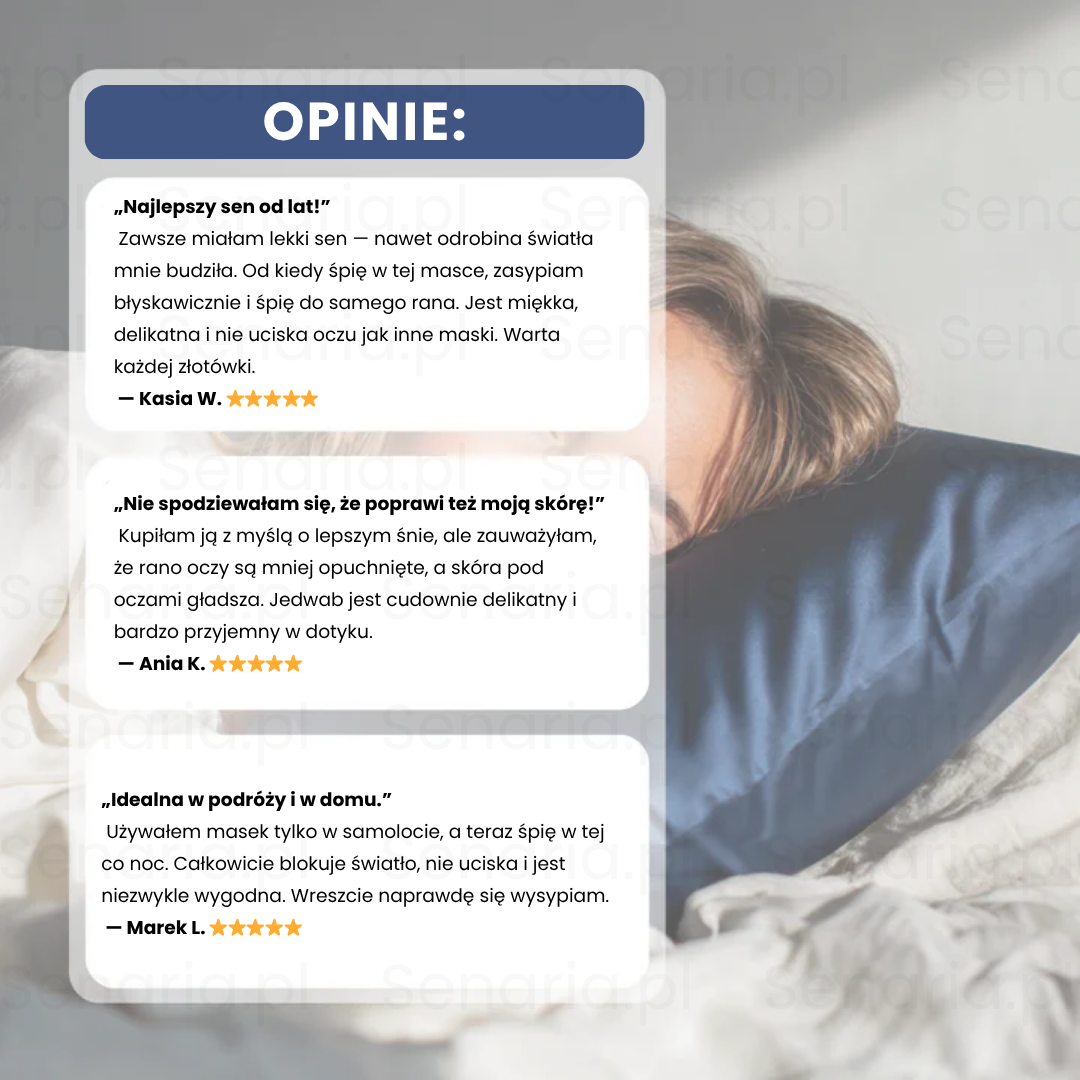 SenLuxe - Saténová čelenka na spaní