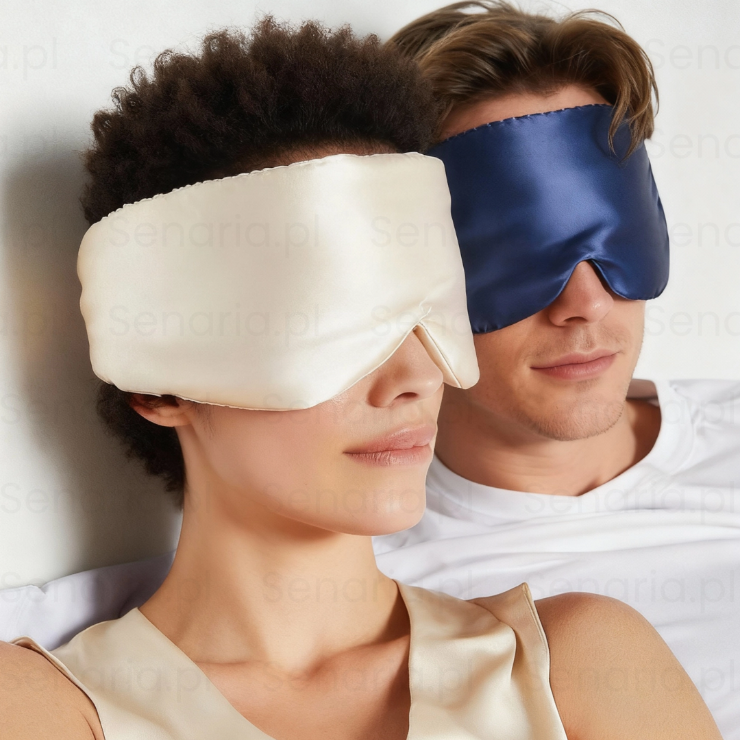 SenLuxe - Saténová čelenka na spaní