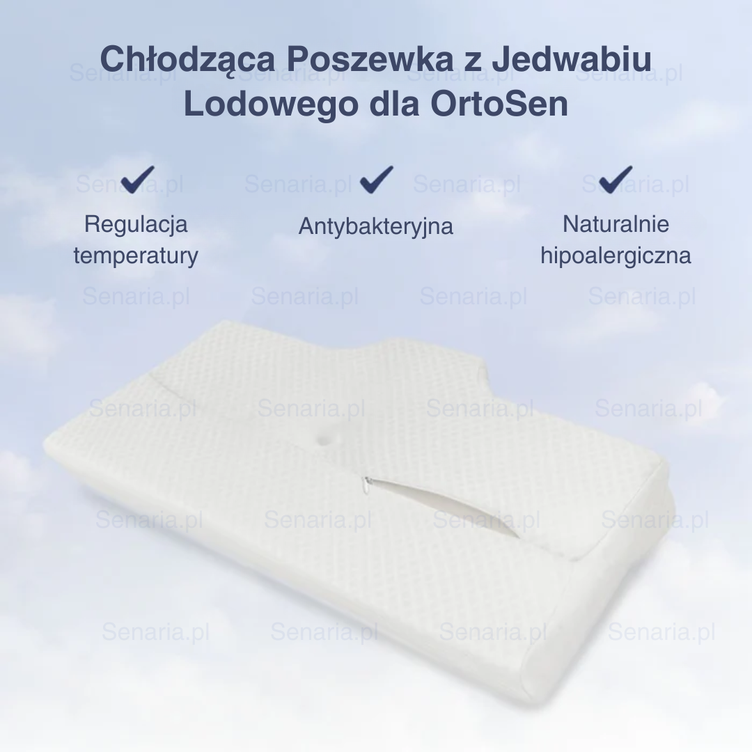 Chłodząca Poszewka z Jedwabiu dla OrtoSen - Senaria