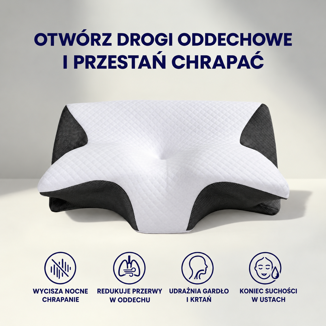 Poduszka OrtoSen 2.0 – Cicha Noc bez Chrapania - grafika 2