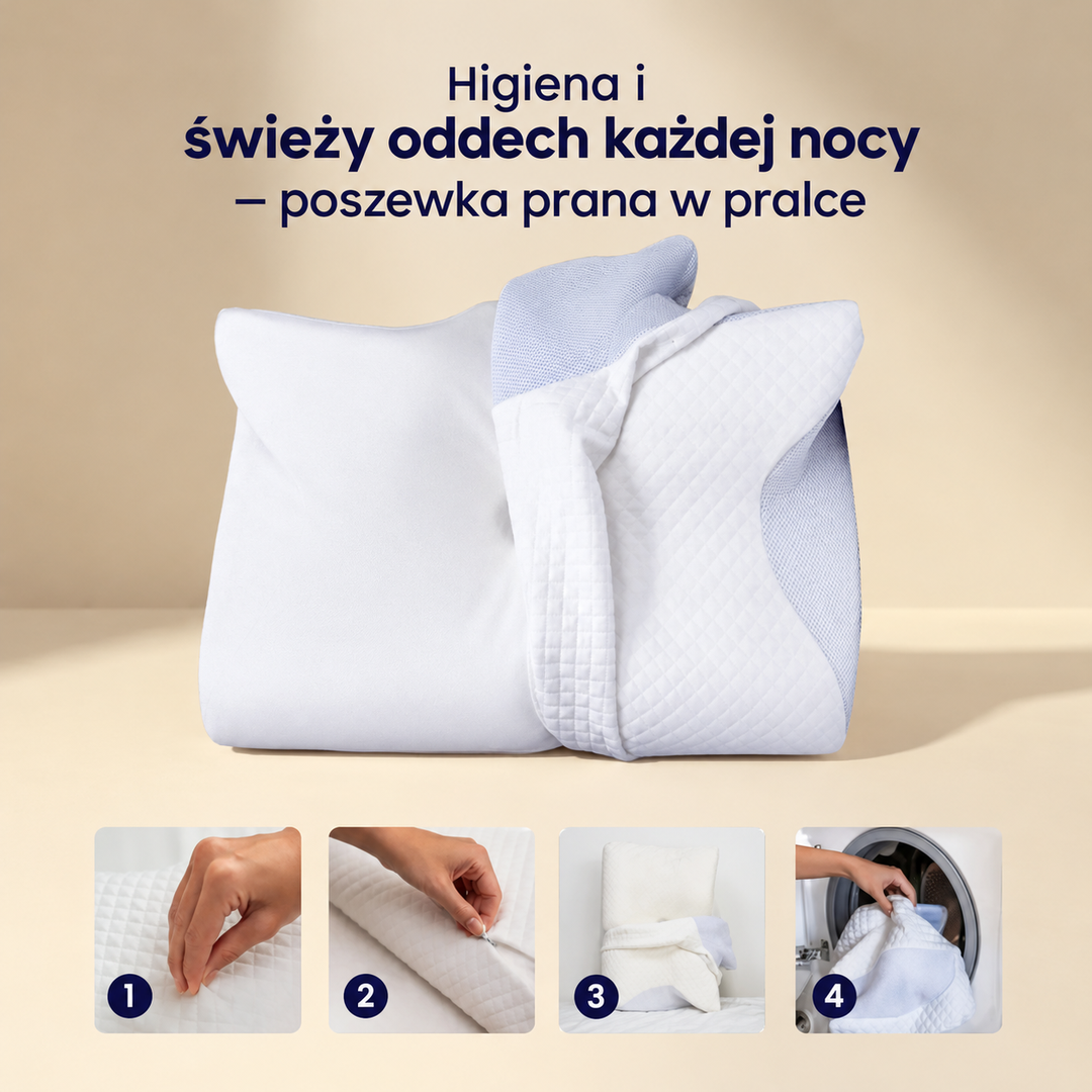 Poduszka OrtoSen 2.0 – Cicha Noc bez Chrapania - grafika 4